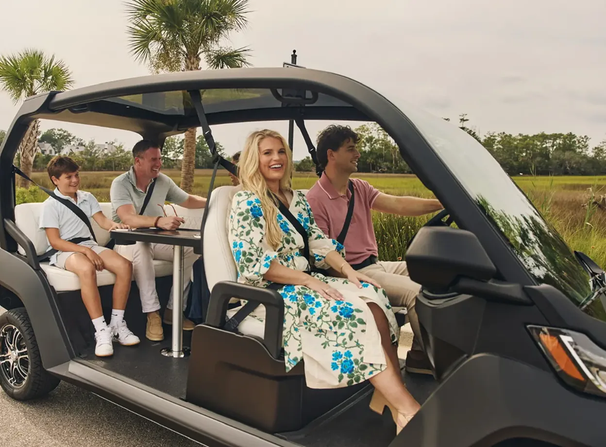 A featured golf cart listing in the CartBook dashboard